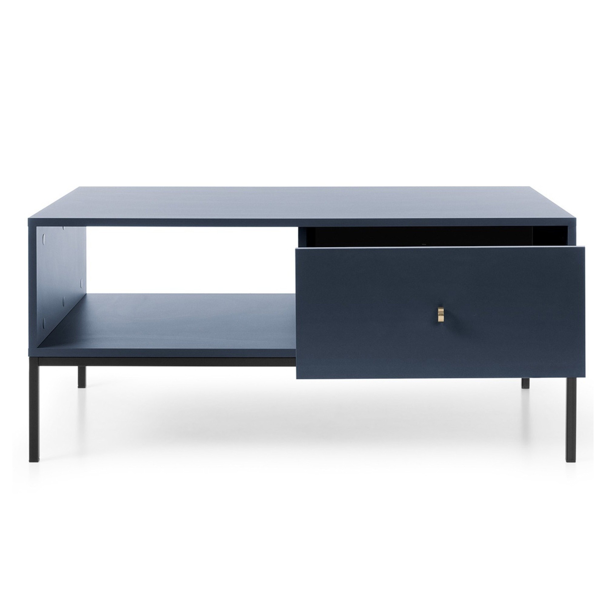 Stolik kawowy Mono 103 cm z 2 szufladami granatowy