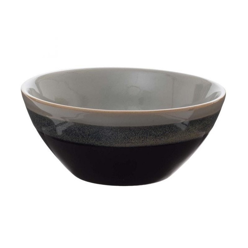 Miska ceramiczna Lagune szara/czarna