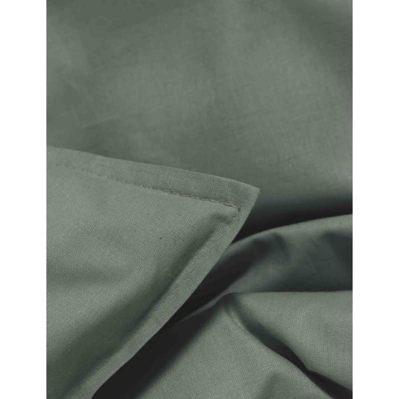 Komplet pościeli bawełnianej Basic 200x200 cm szarozielony