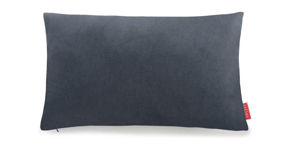Poszewka Basic 30x50 cm welurowa granatowa