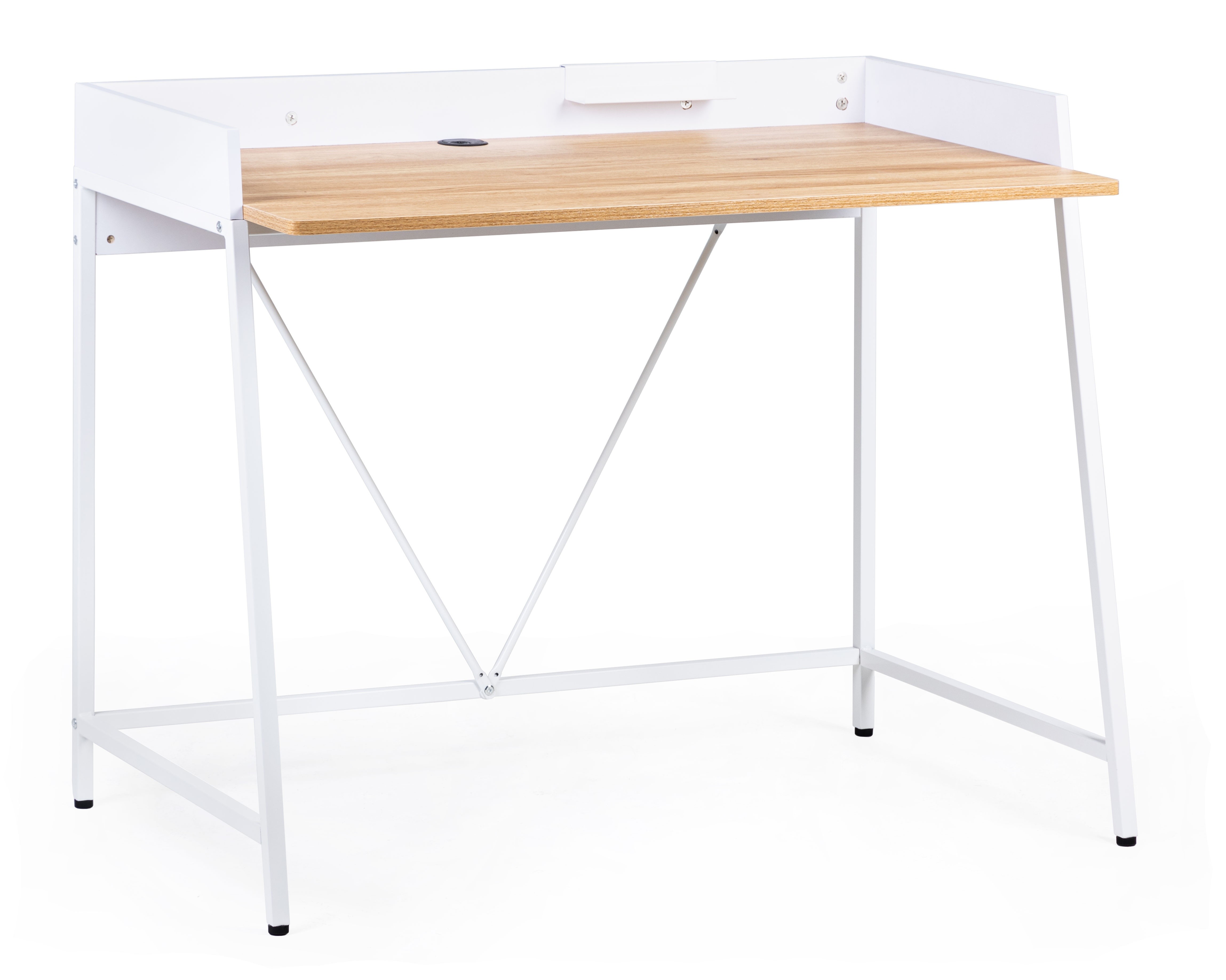 Biurko Marcell 103 cm loft buk/białe
