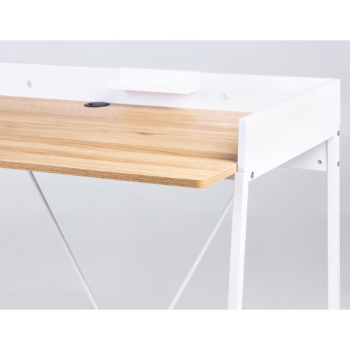 Biurko Marcell 103 cm loft buk/białe