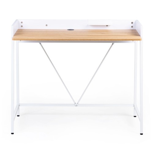 Biurko Marcell 103 cm loft buk/białe
