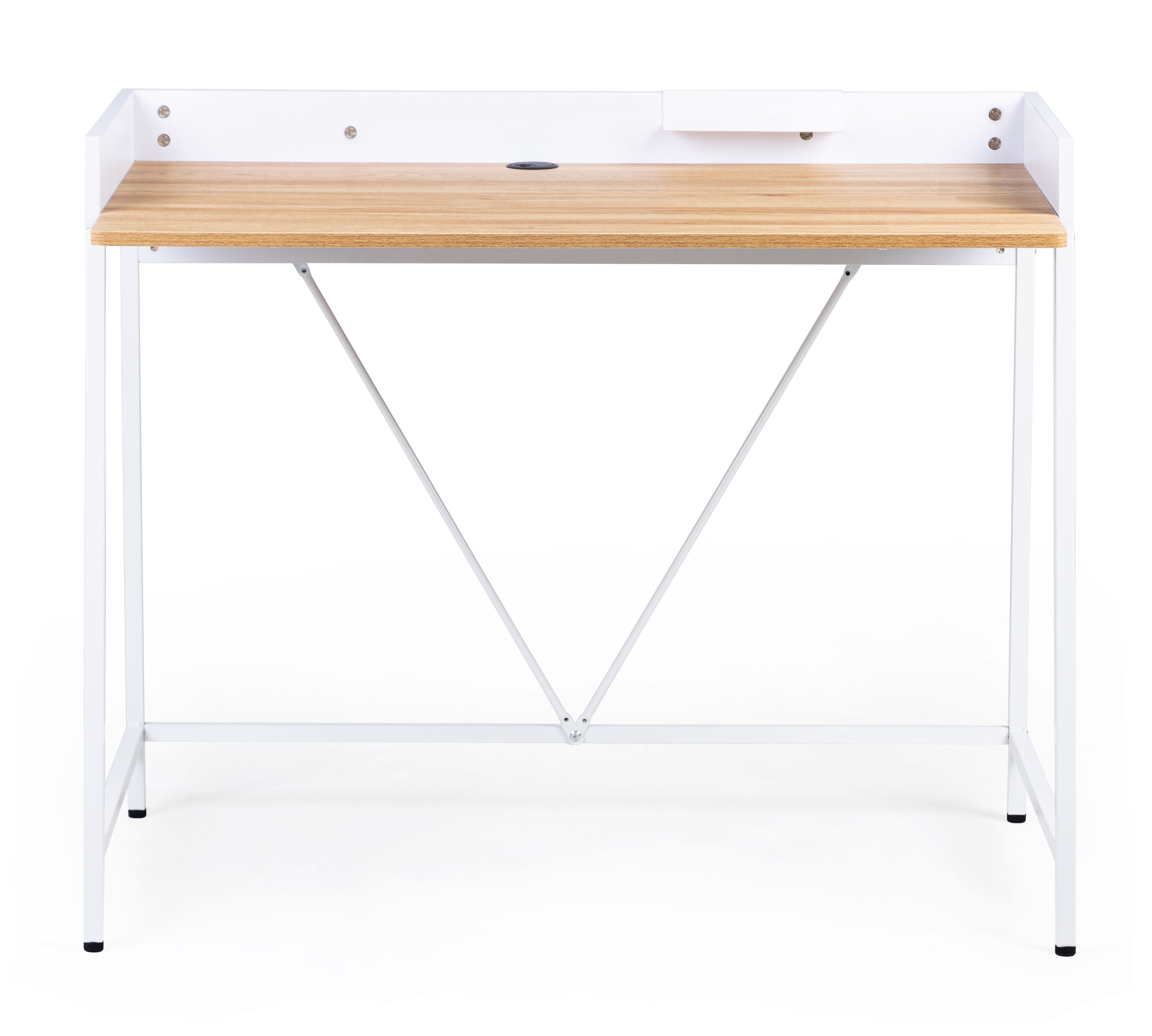 Biurko Marcell 103 cm loft buk/białe