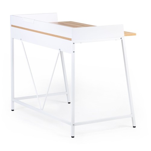 Biurko Marcell 103 cm loft buk/białe