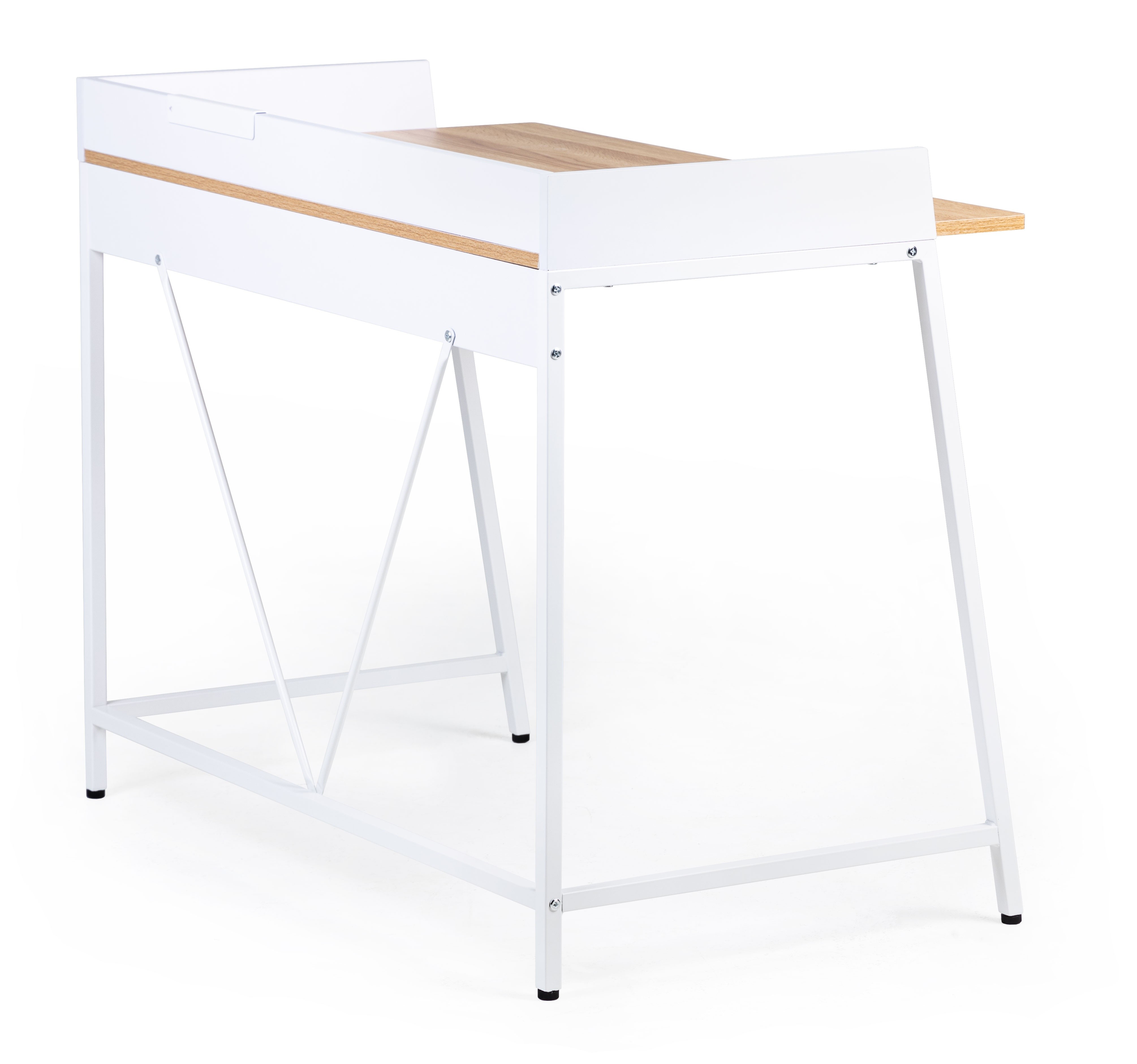 Biurko Marcell 103 cm loft buk/białe