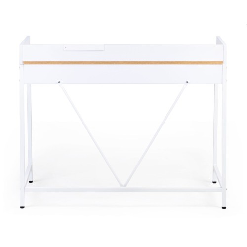 Biurko Marcell 103 cm loft buk/białe