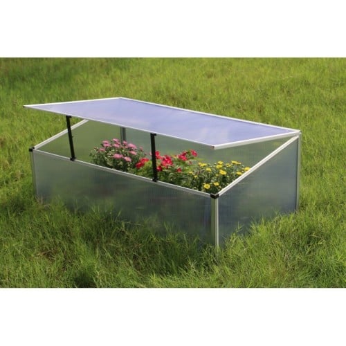 Mała szklarnia aluminiowa ogrodowa 100x60 cm poliwęglanowa rozsadnik zielnik inspekt