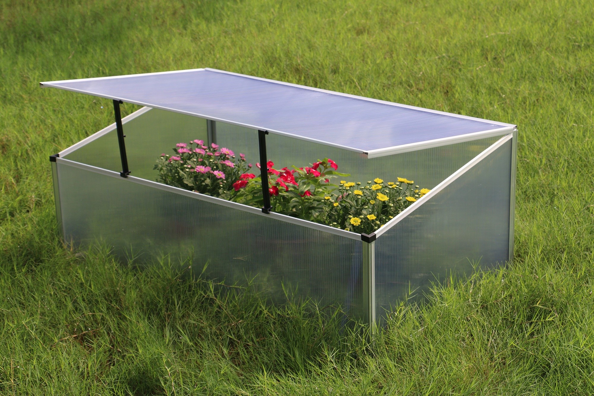 Mała szklarnia aluminiowa ogrodowa 100x60 cm poliwęglanowa rozsadnik zielnik inspekt
