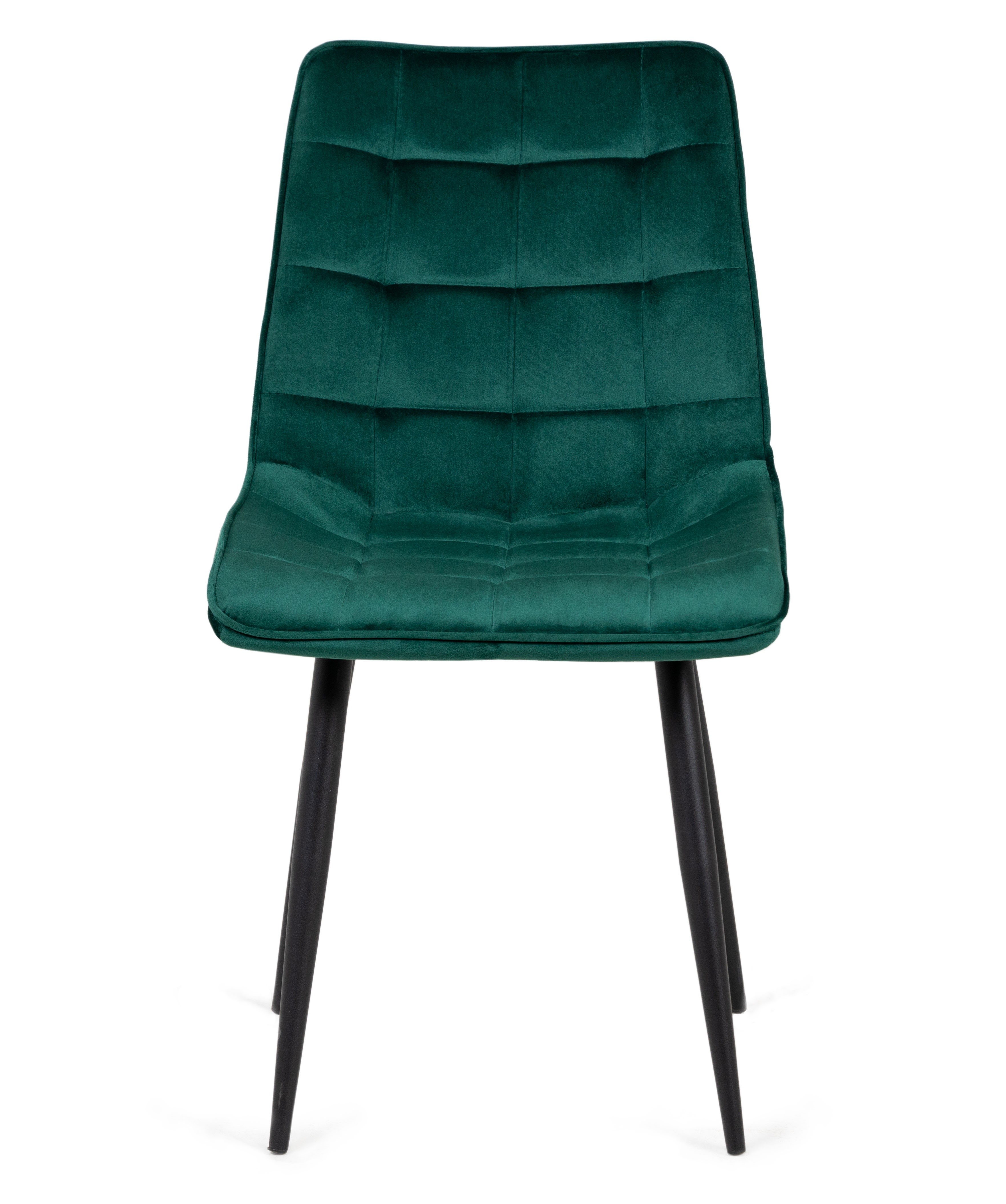 Krzesło welurowe Giuseppe butelkowa zieleń/czarne