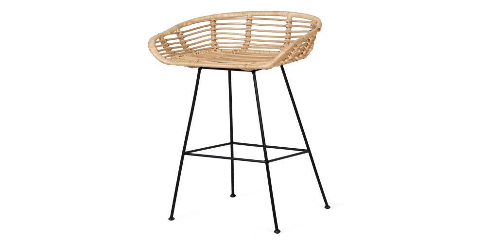 Hoker rattanowy Neo rattan naturalny handmade boho
