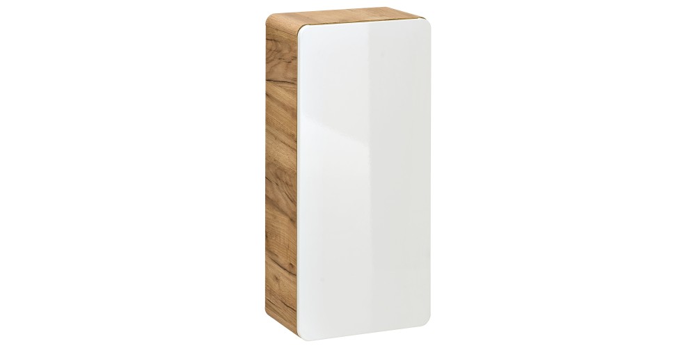 Szafka łazienkowa wisząca Aruba 75x35x22 cm biały bianco/dąb craft złoty