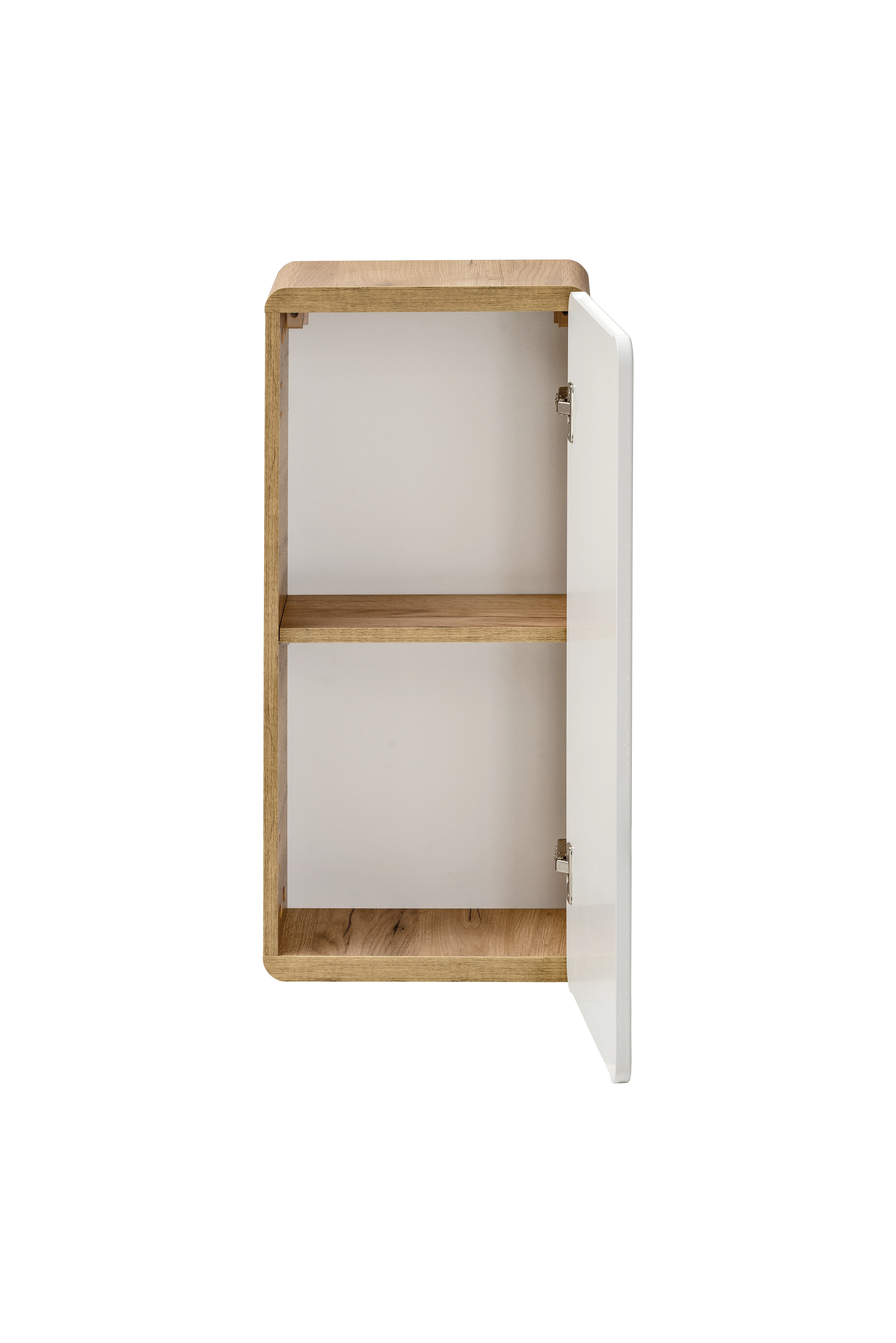 Szafka łazienkowa wisząca Aruba 75x35x22 cm biały bianco/dąb craft złoty