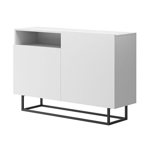 Komoda do salonu Moyo 120 cm biała mat