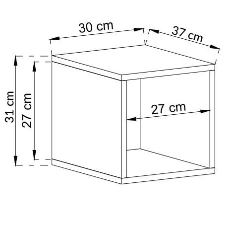 Szafka wisząca Moyo 30 cm grafit matowa