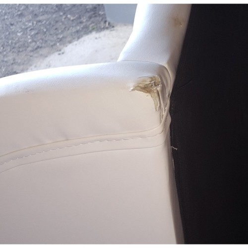 Łóżko tapicerowane Glam 160x200 białe OUTLET 061