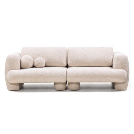 Sofa dwuosobowa Fragola, modułowa, obłe kształty