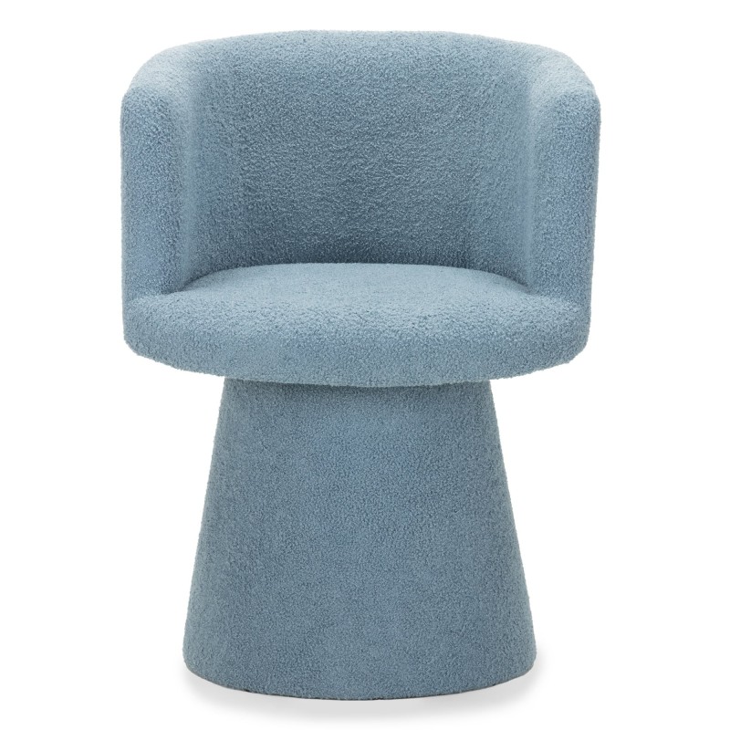 Obrotowy fotel Yato boucle, niebieski