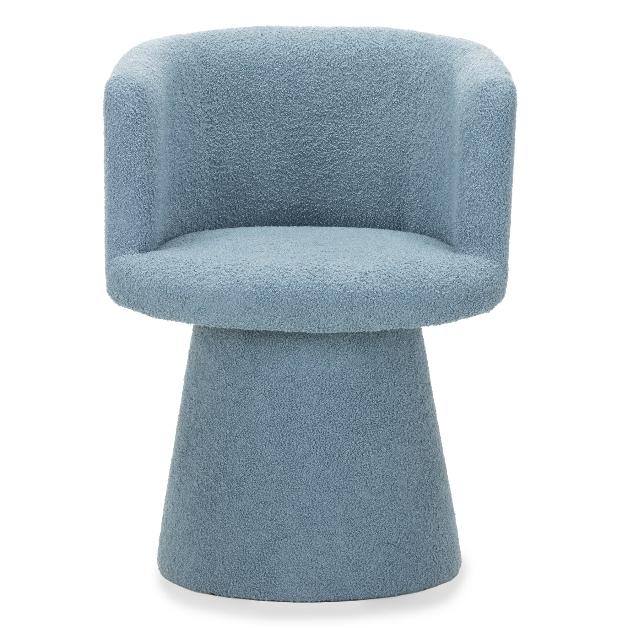 Obrotowy fotel Yato boucle, niebieski