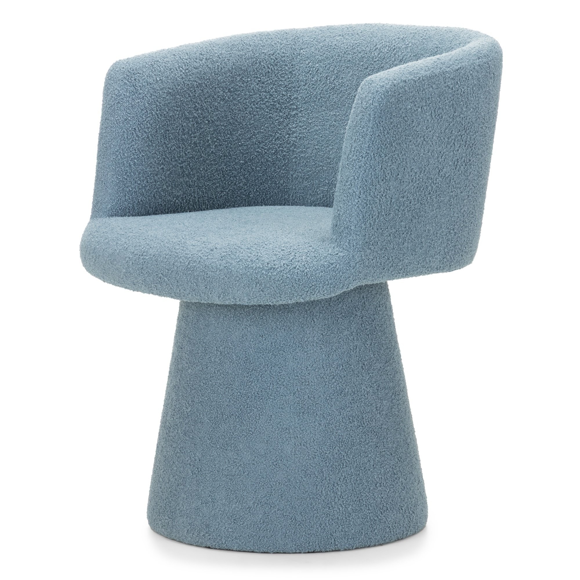 Obrotowy fotel Yato boucle, niebieski