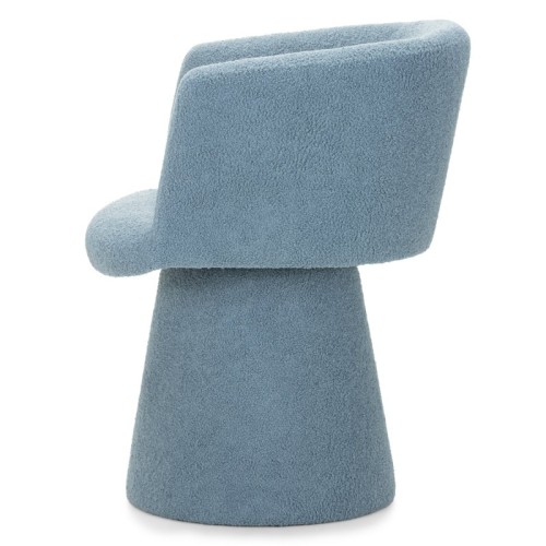 Obrotowy fotel Yato boucle, niebieski