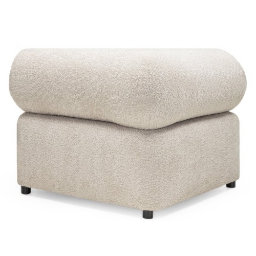 Moduł narożny Moso, beżowy, zaokrąglony