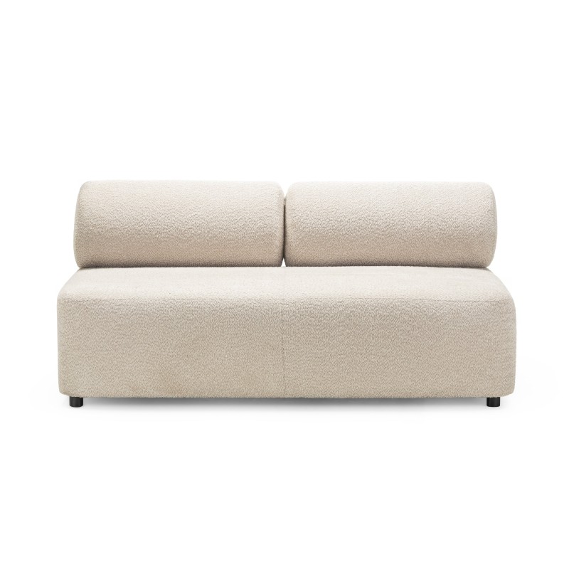 Moduł środkowy Moso 160 cm, beżowy, zaokrąglony
