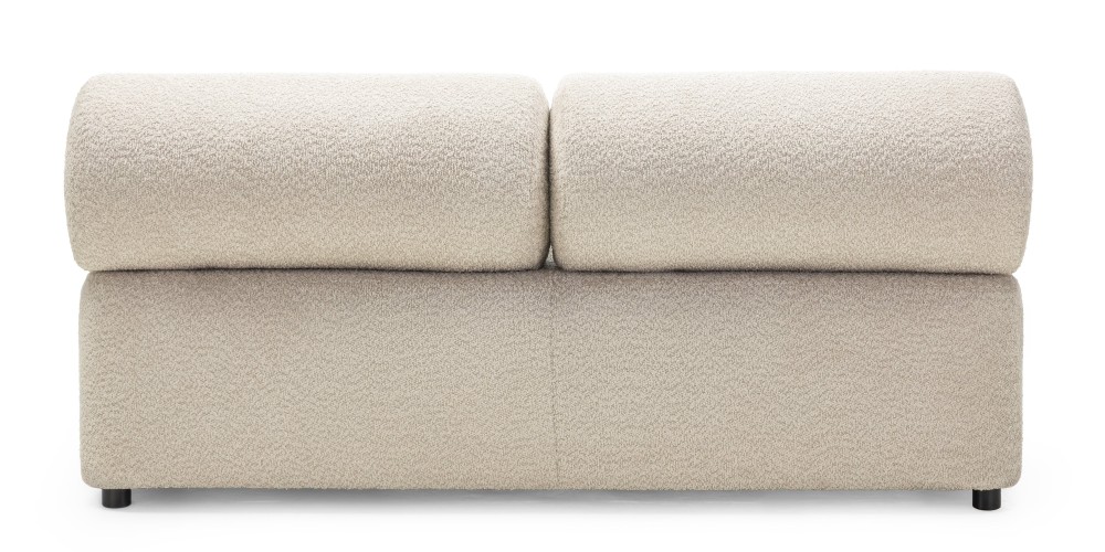 Moduł środkowy Moso 160 cm, beżowy, zaokrąglony