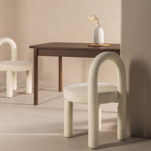Stół rozkładany Iselio 160-200 cm, prostokątny, orzech
