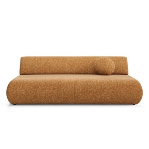 Sofa z funkcją spania i pojemnikiem Puente, miedziana, obła