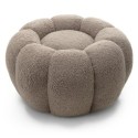 Puf Perugia, cappuccino, boucle, obłe kształty