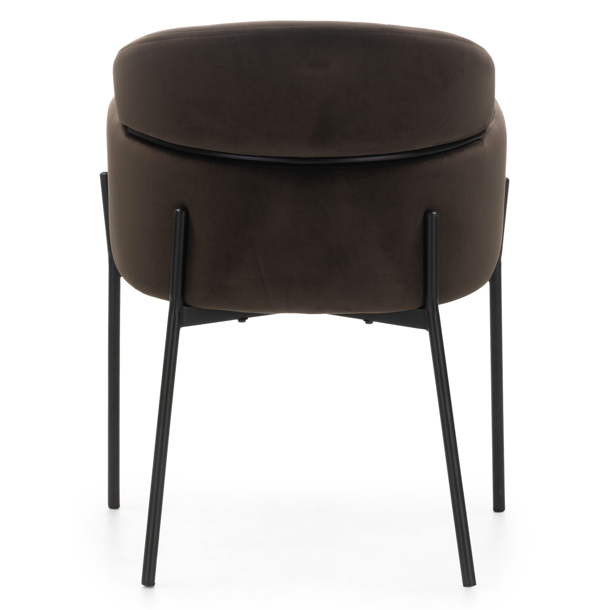Krzesło do jadalni Granda, czekoladowe/espresso, velvet