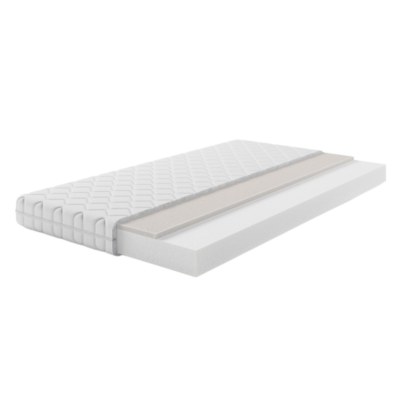 Materac piankowy Profilex 160x200 cm z pokrowcem, 13 cm, H3/H4, pianka Visco i Xfoam