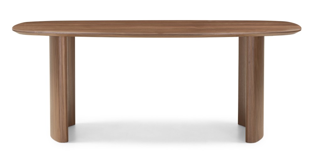 Stół do jadalni Oriento 200 cm, owalny, fornir orzech