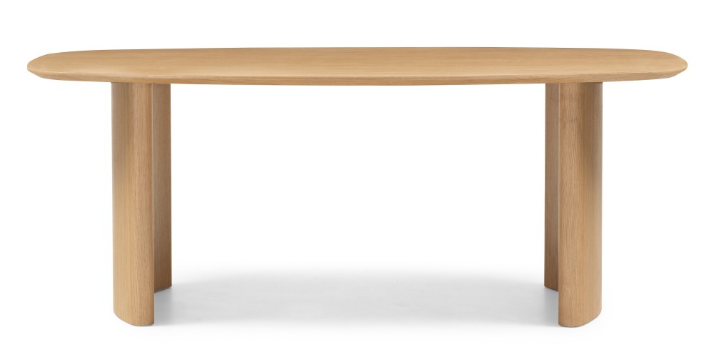 Stół do jadalni Oriento 200 cm, owalny, fornir dąb naturalny
