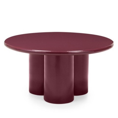 Stolik kawowy Everett, burgund, glossy