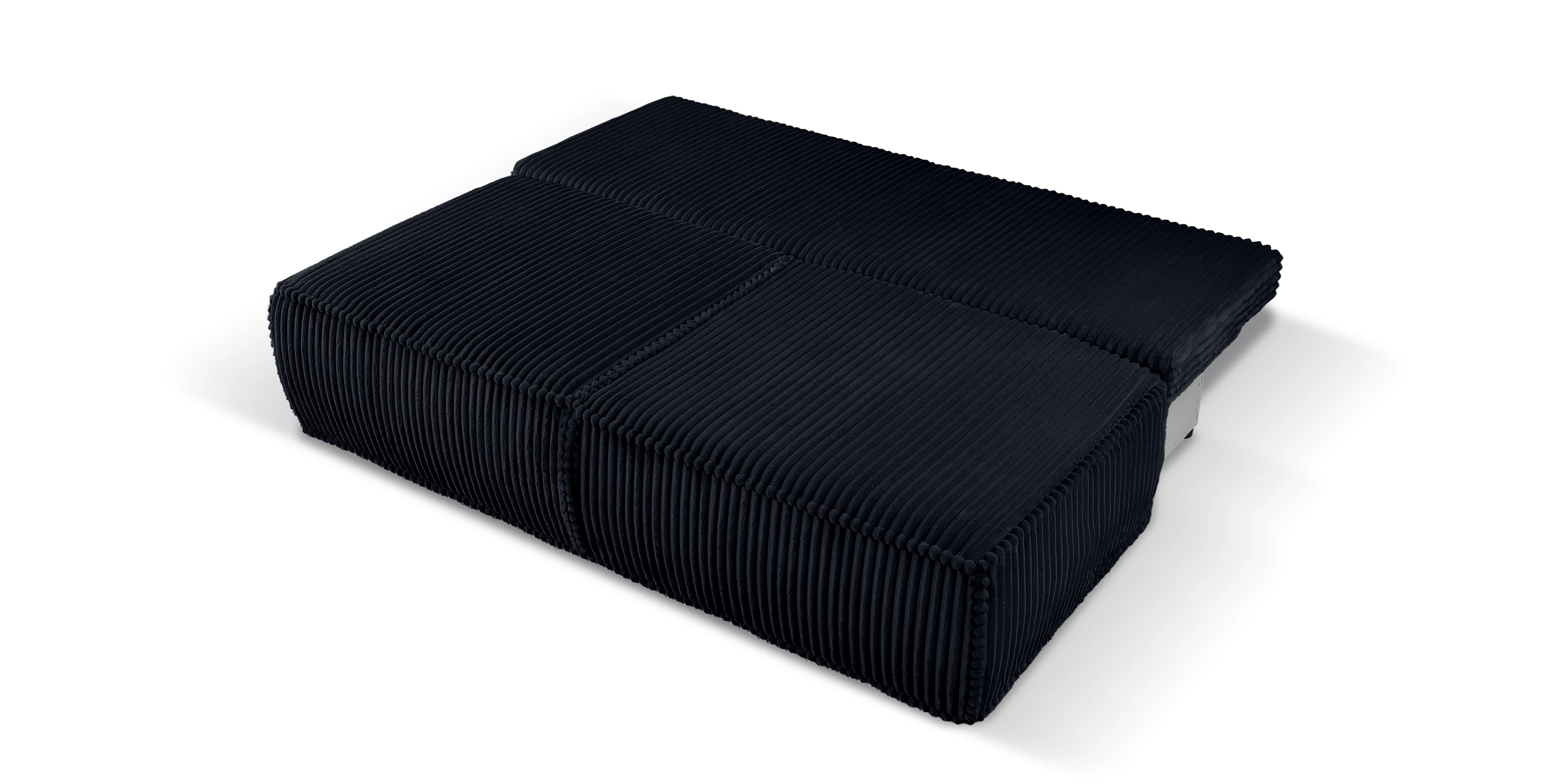 Sofa rozkładana Sofuto z pojemnikiem, granatowa, sztruks