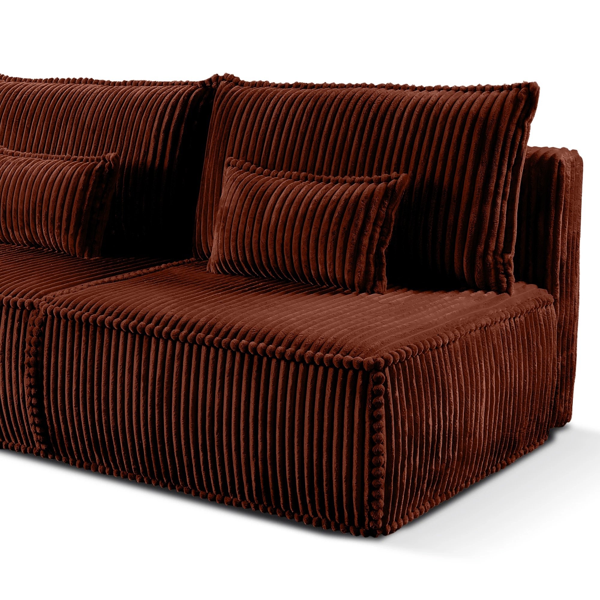 Sofa rozkładana Sofuto z pojemnikiem, miedziana, sztruks