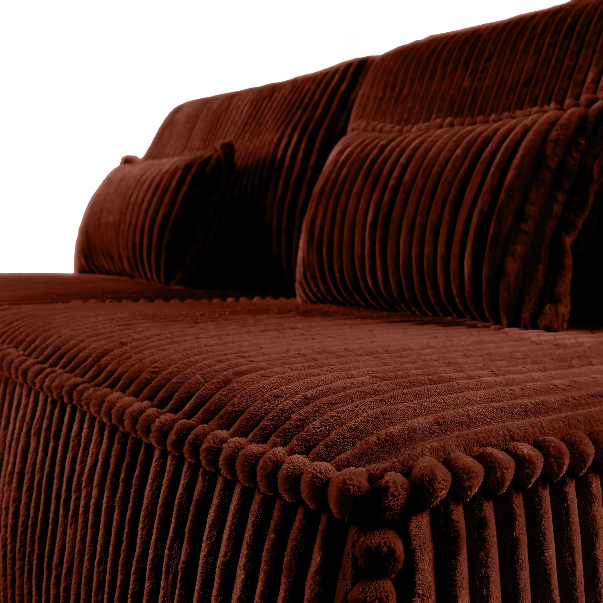 Sofa rozkładana Sofuto z pojemnikiem, miedziana, sztruks