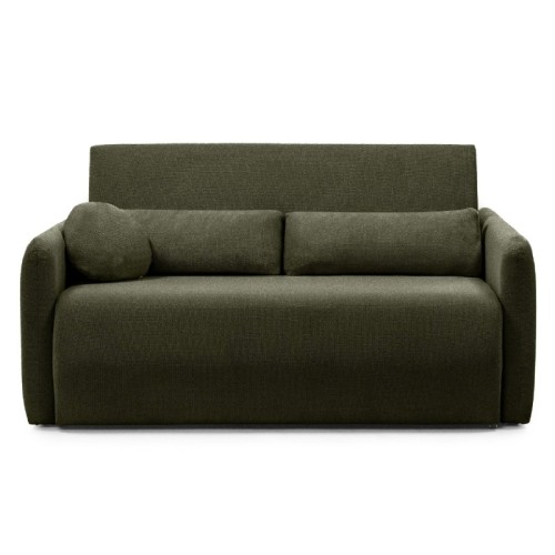 Sofa z funkcją spania i pojemnikiem Diosa Maxi, ciemnozielona