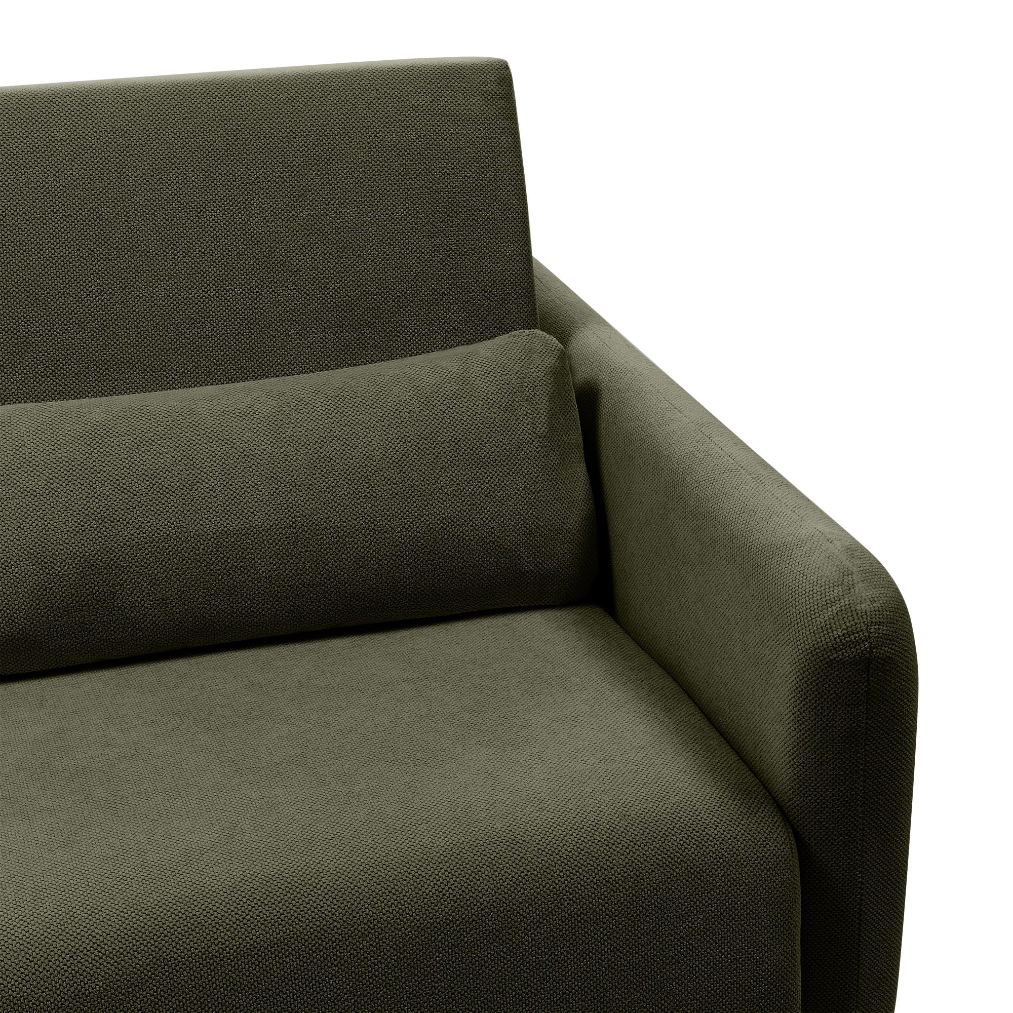 Sofa z funkcją spania i pojemnikiem Diosa Maxi, ciemnozielona