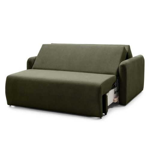 Sofa z funkcją spania i pojemnikiem Diosa Maxi, ciemnozielona
