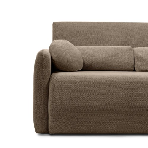Sofa z funkcją spania i pojemnikiem Diosa Maxi, brązowa