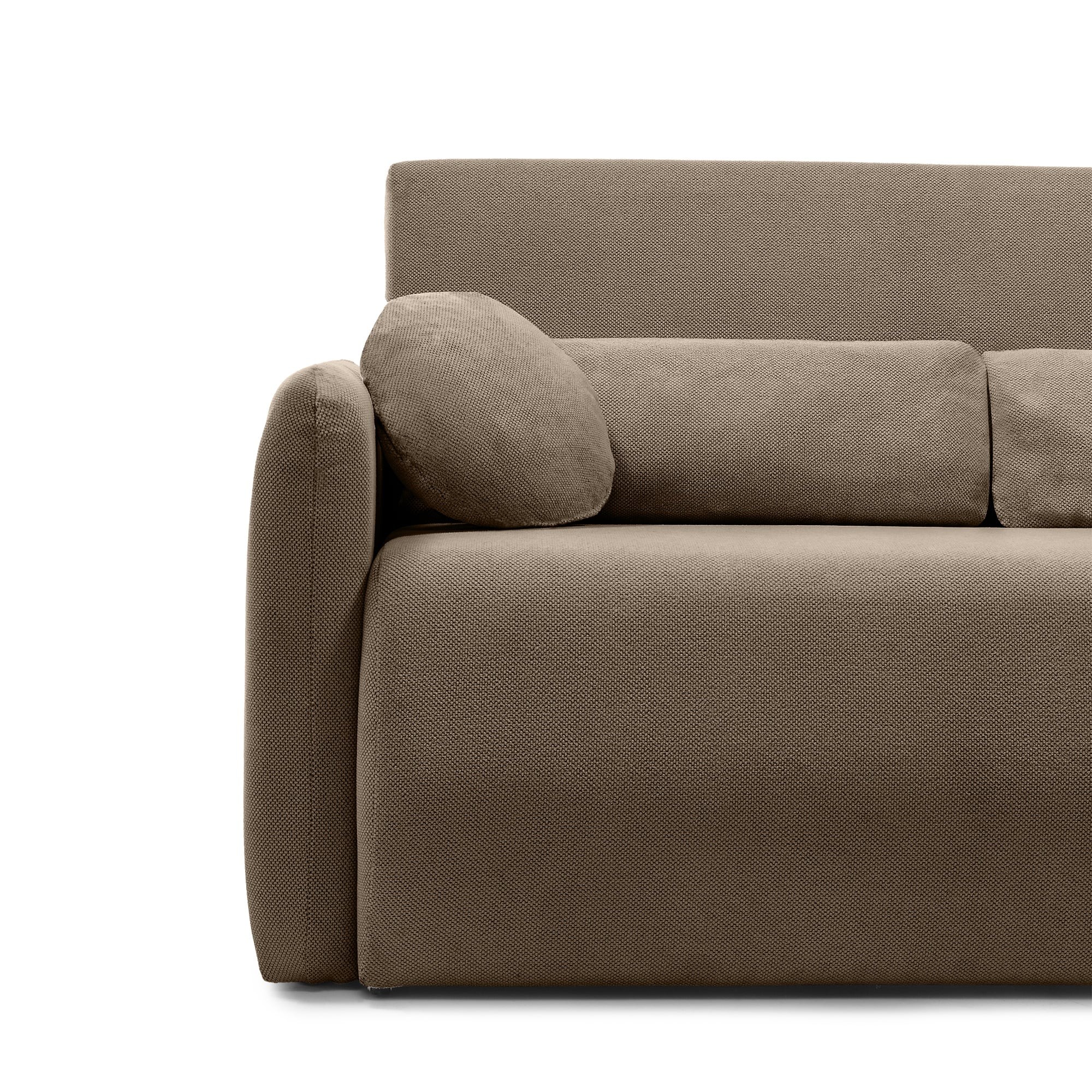 Sofa z funkcją spania i pojemnikiem Diosa Maxi, brązowa