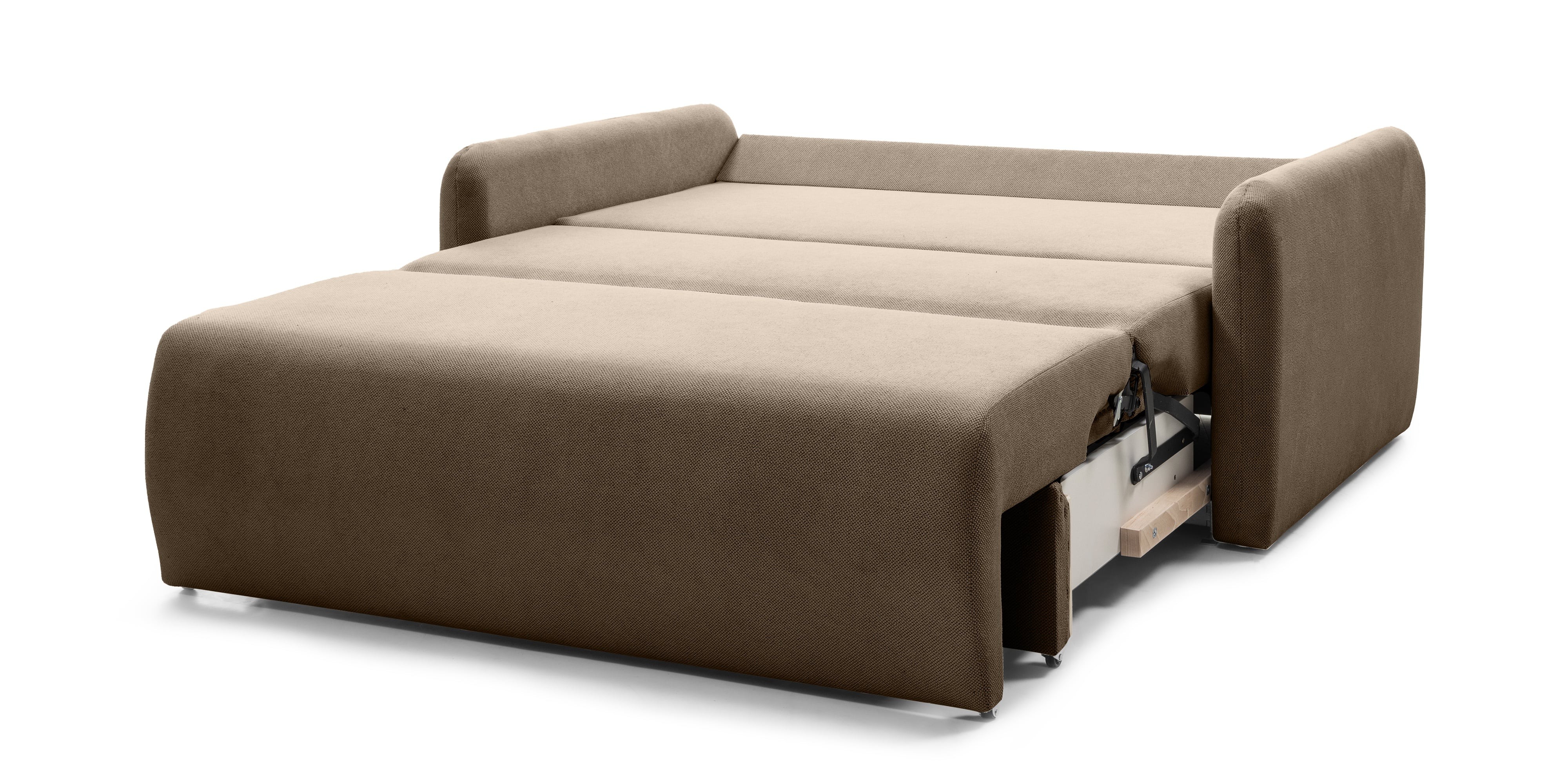 Sofa z funkcją spania i pojemnikiem Diosa Maxi, brązowa