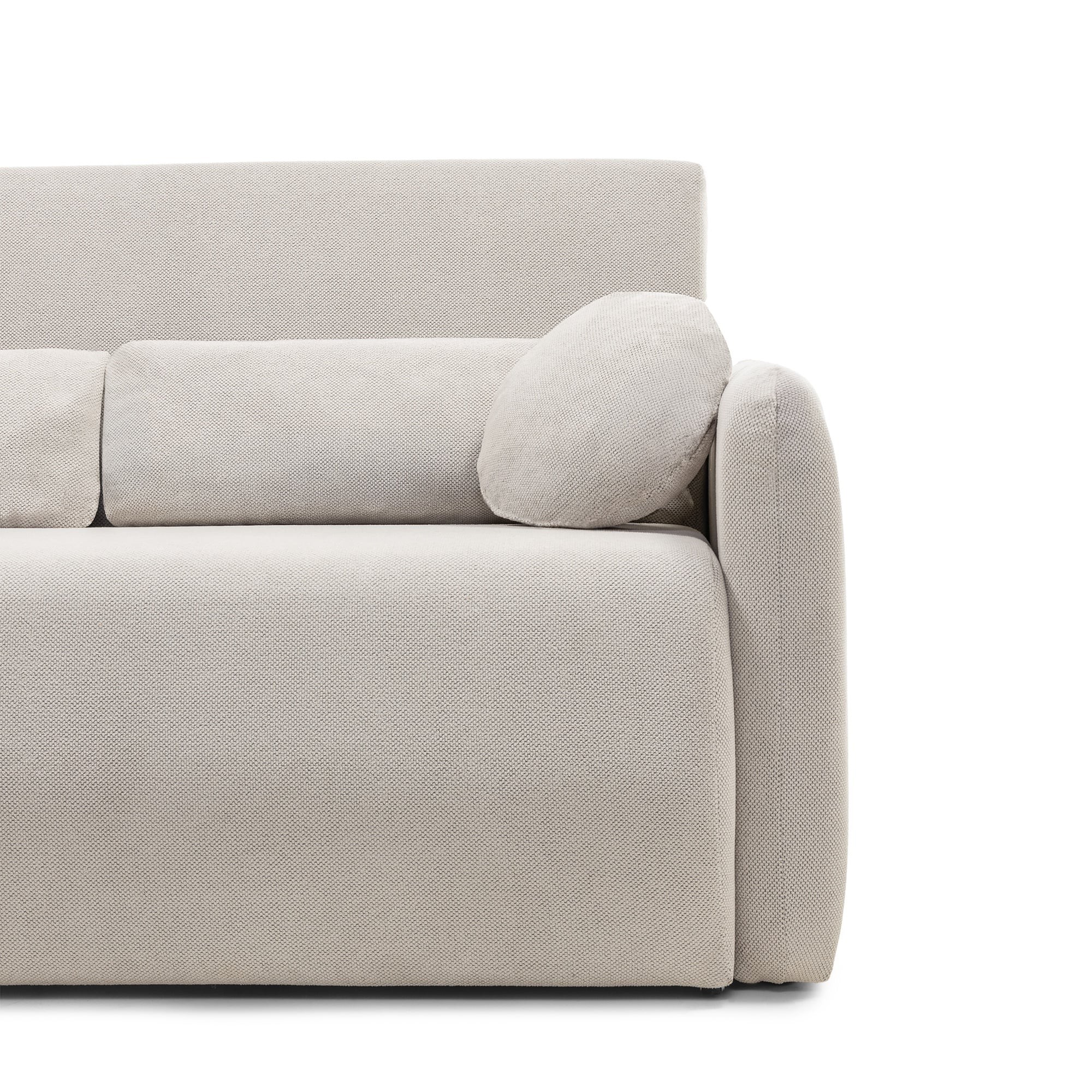 Sofa z funkcją spania i pojemnikiem Diosa Maxi, jasnobeżowa