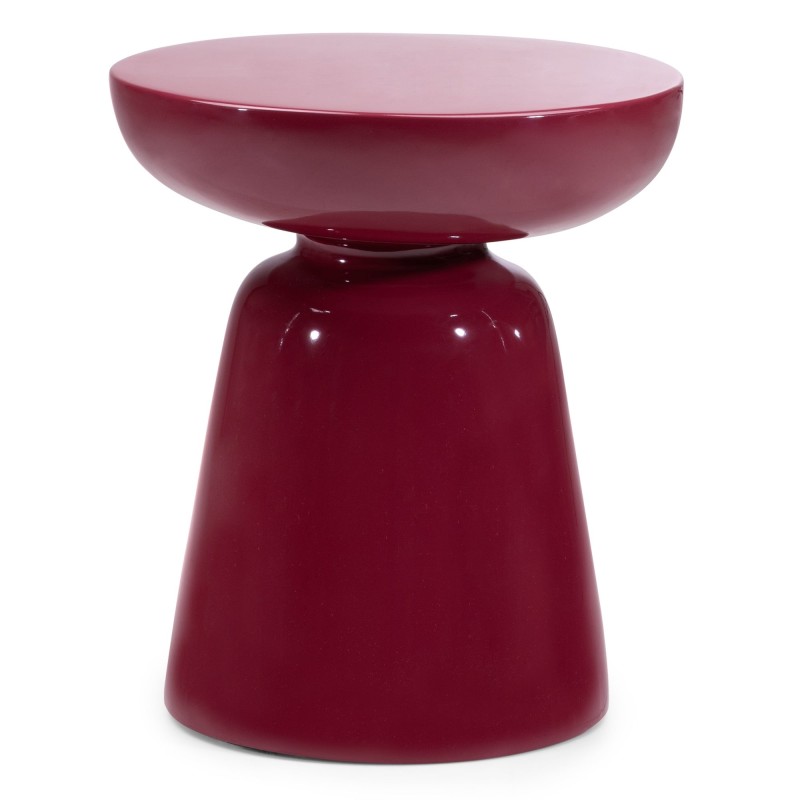 Stolik boczny Logan 40 cm,  burgund/wiśnia, glossy