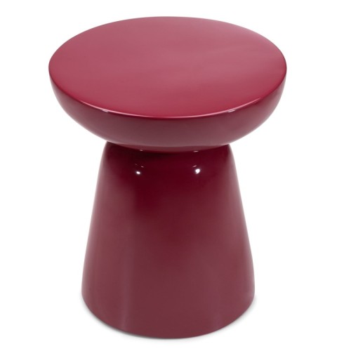 Stolik boczny Logan 40 cm,  burgund/wiśnia, glossy