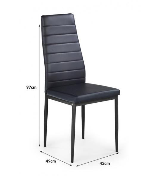Krzesło kuchenne K70 czarne