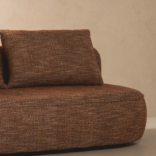 Sofa z funkcją spania i pojemnikiem Bella, cynamonowa